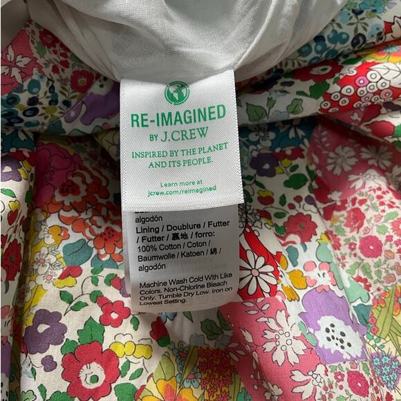 J.Crew x Liberty Fabric Floral Maxi Skirt Size 6 100% Cotton Lined Vintage Flora - Picture 13 of 14